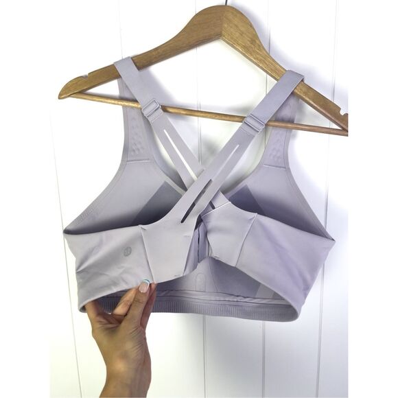 NWT Lululemon AirSupport Bra High Support Faint Lavender / Peri Purple 38D $98 - Picture 7 of 13